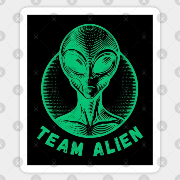 Team Alien - Extraterrestrial Enthusiast Magnet by MakerMind8.2